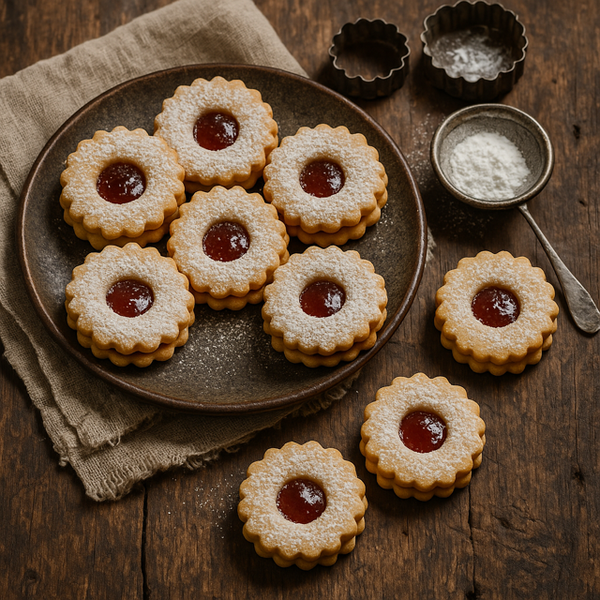 Dairy Linzer Tart Cookies – $65/dozen