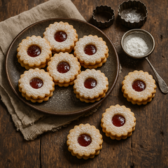 Dairy Linzer Tart Cookies – $65/dozen