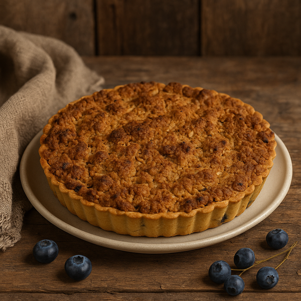 Parve Blue Berry Crumb Pie